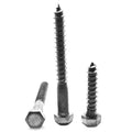 5/8x22-5 x 4 1/2x22 Hex Lag Screw Low Carbon Steel Plain Finish X528281