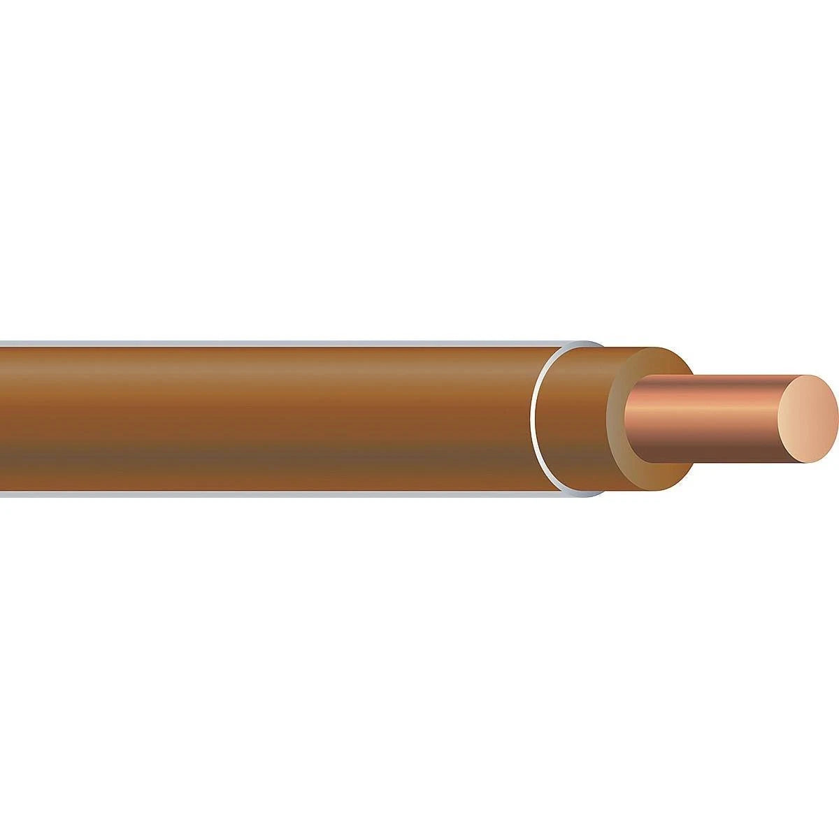 THHN Building Wire, 14 AWG, Brown, 2500ft F9127