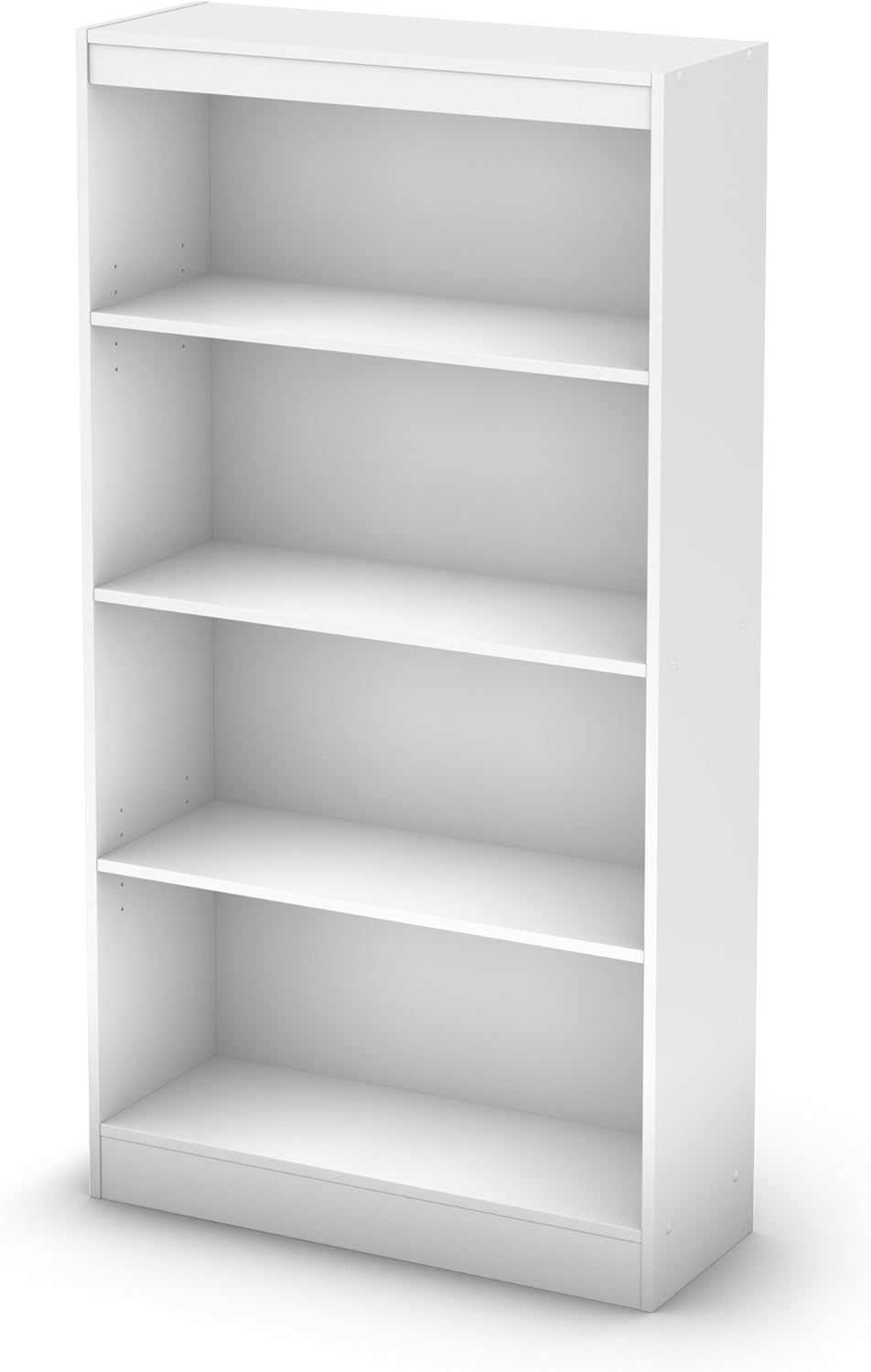 4-Shelf Bookcase Pure White J328