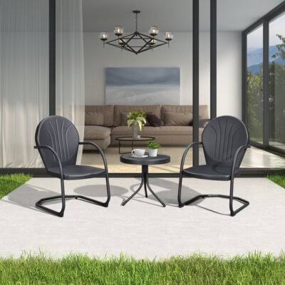 Black 20.10x22 Long Bistro Set J4930