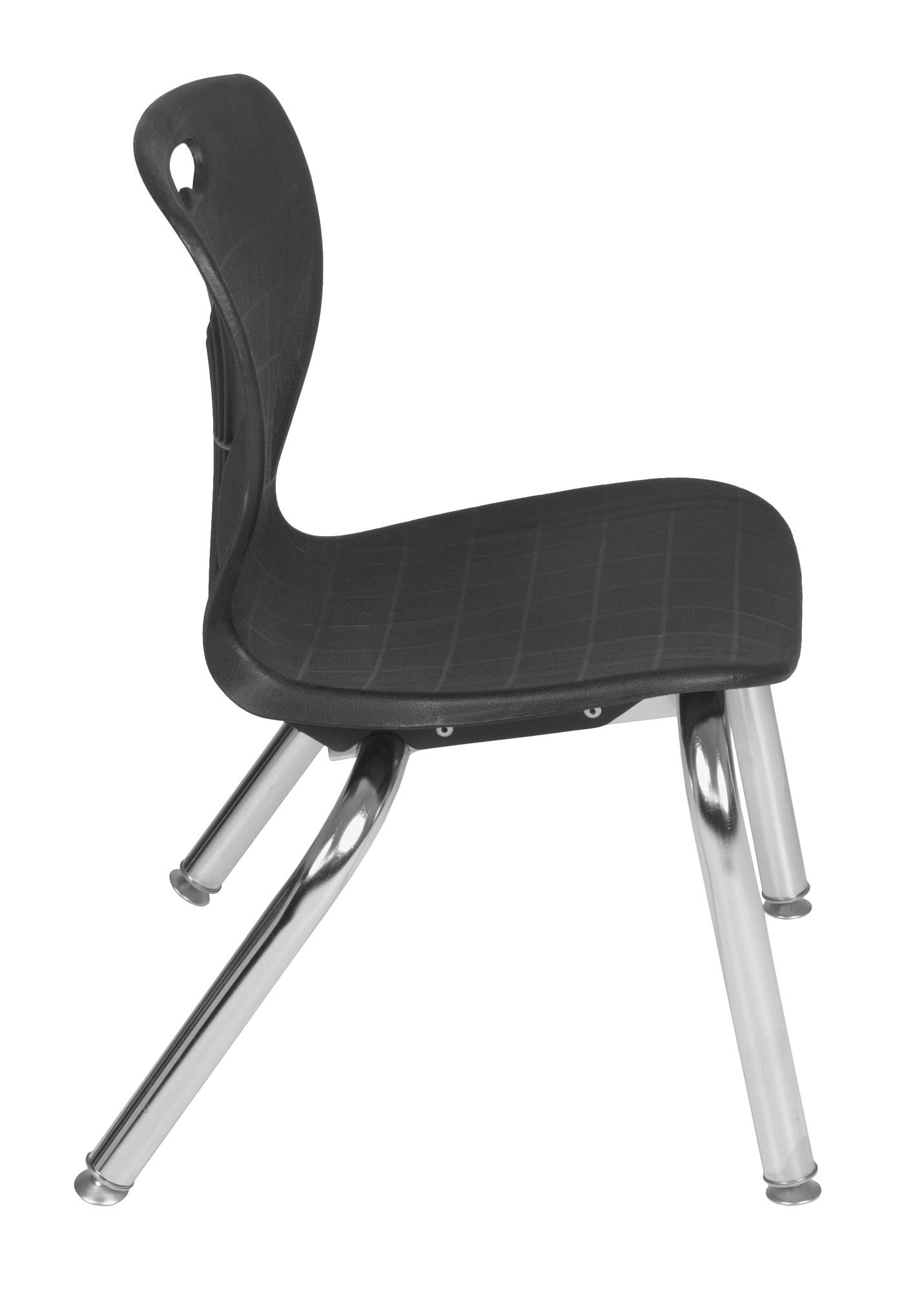 72x22 x 30x22 Height Adjustable Classroom Table - Mahogany & 2 Stack Chairs - Black E24567