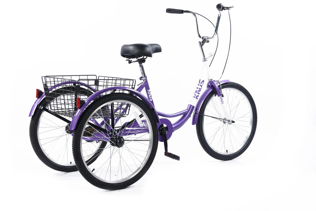 26 inch Single Speed Three Wheel Cruiser Bike with Large Basket K3318
