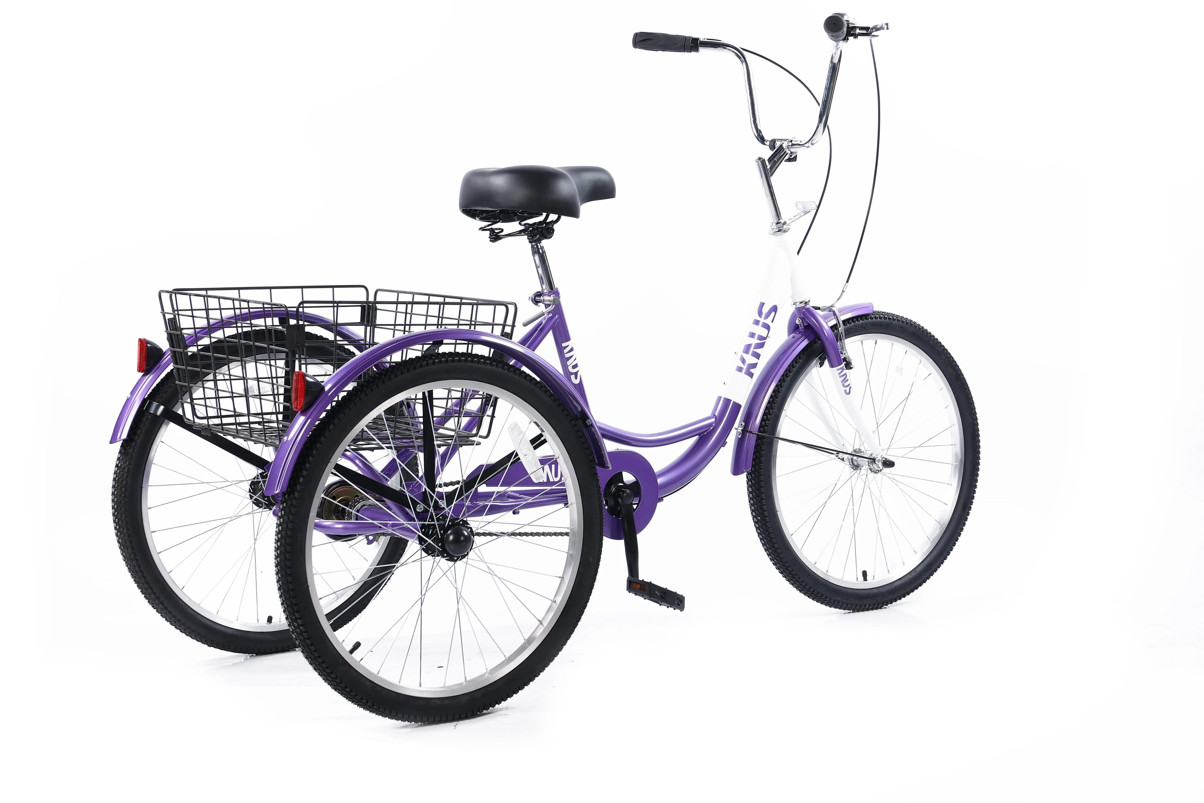 26 inch Single Speed Three Wheel Cruiser Bike with Large Basket K3318