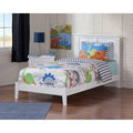 Twin White Panel Bed M495