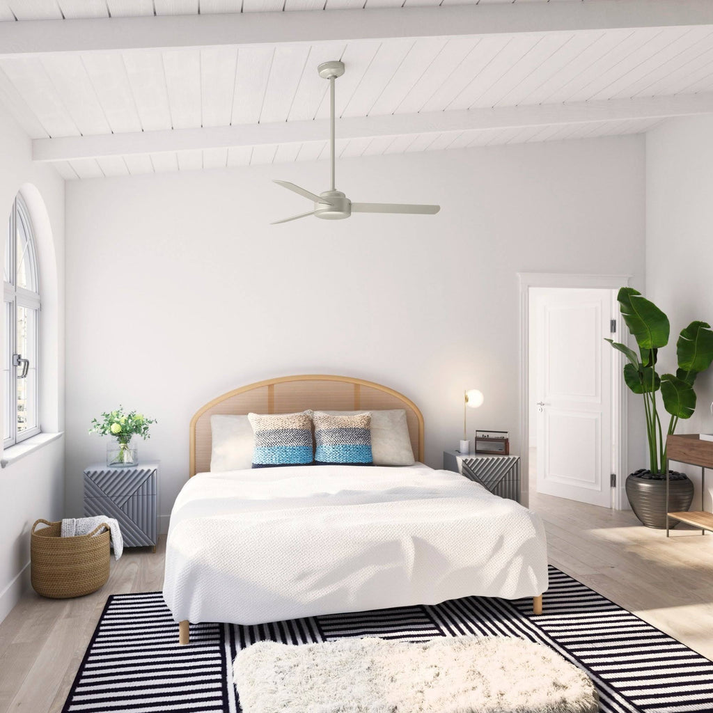 Matte White Ceiling Fan with Wall Control T259801