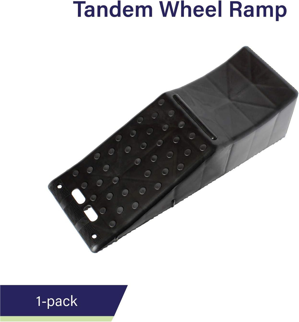 Tandem Wheel Ramp, 5.5in Tire Lift, Concave Portable Ramp, Pack of 2 X602325