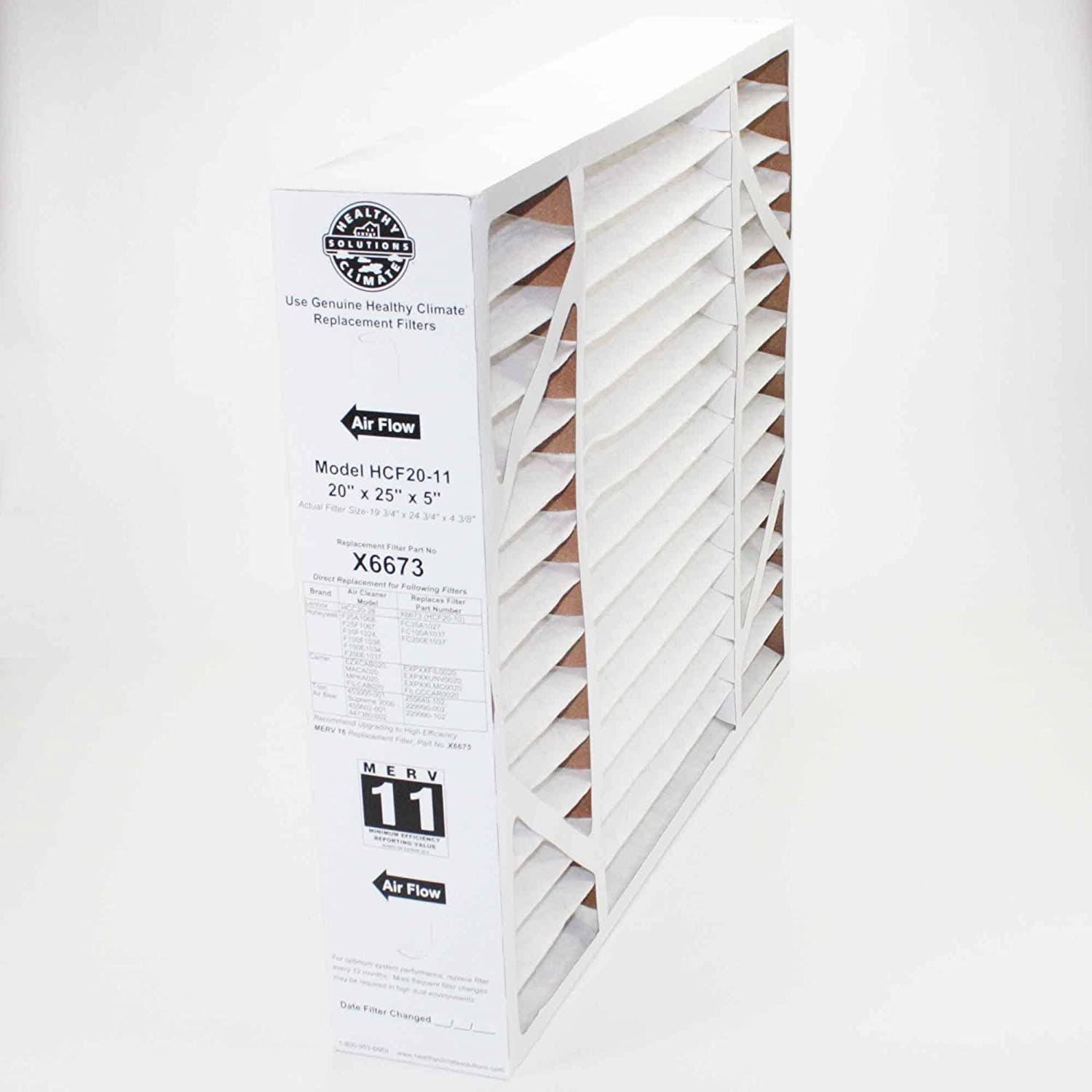 20x22x25x22x5x22 MERV 11 Air Purifier Filter Replacement (4 Pack) X152