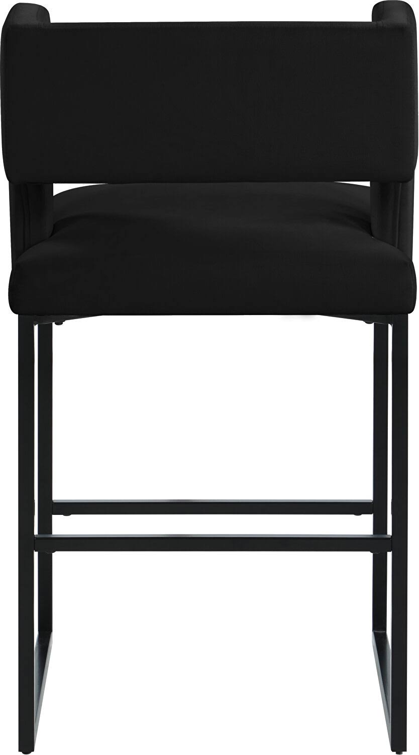 Black Velvet Counter Stool (Set of 2) K6676