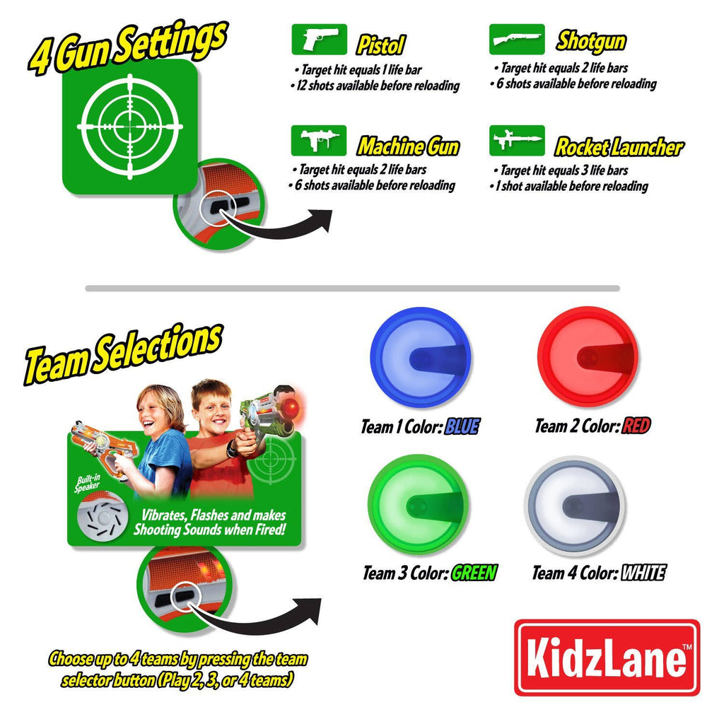 Set of 4 Infrared Laser Tag Game F6859