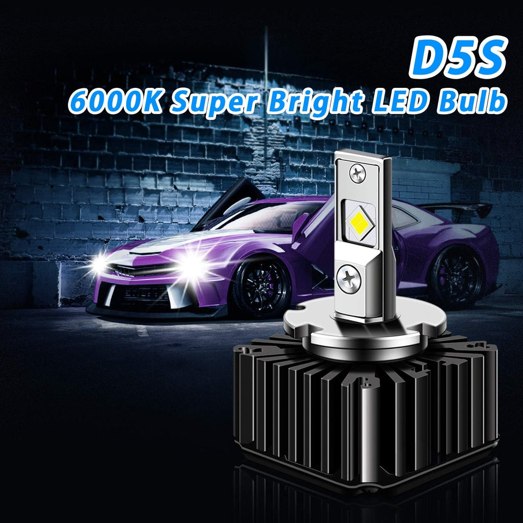 45W 7600LM D5S LED Headlight Bulb Conversion Kit, 1 Pair A32816