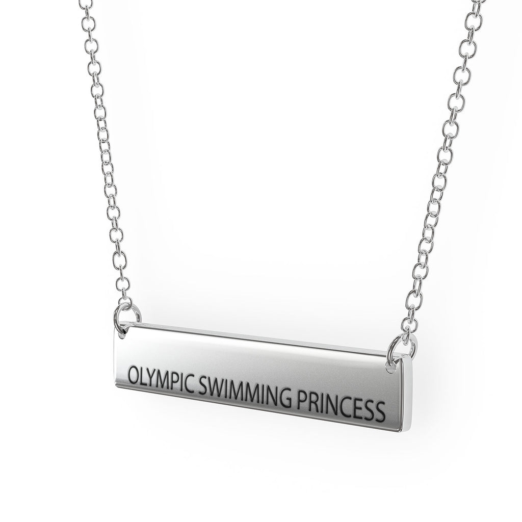 Sterling Silver Bar Pendant Necklace C320