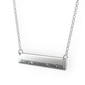 Sterling Silver Bar Pendant Necklace C320