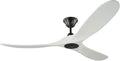 Matte Black 60 Ceiling Fan with Remote Control, 3 Balsa Wood Blades X92319