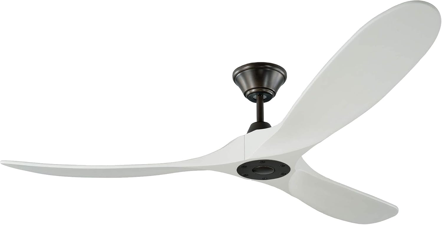 Matte Black 60 Ceiling Fan with Remote Control, 3 Balsa Wood Blades X92319
