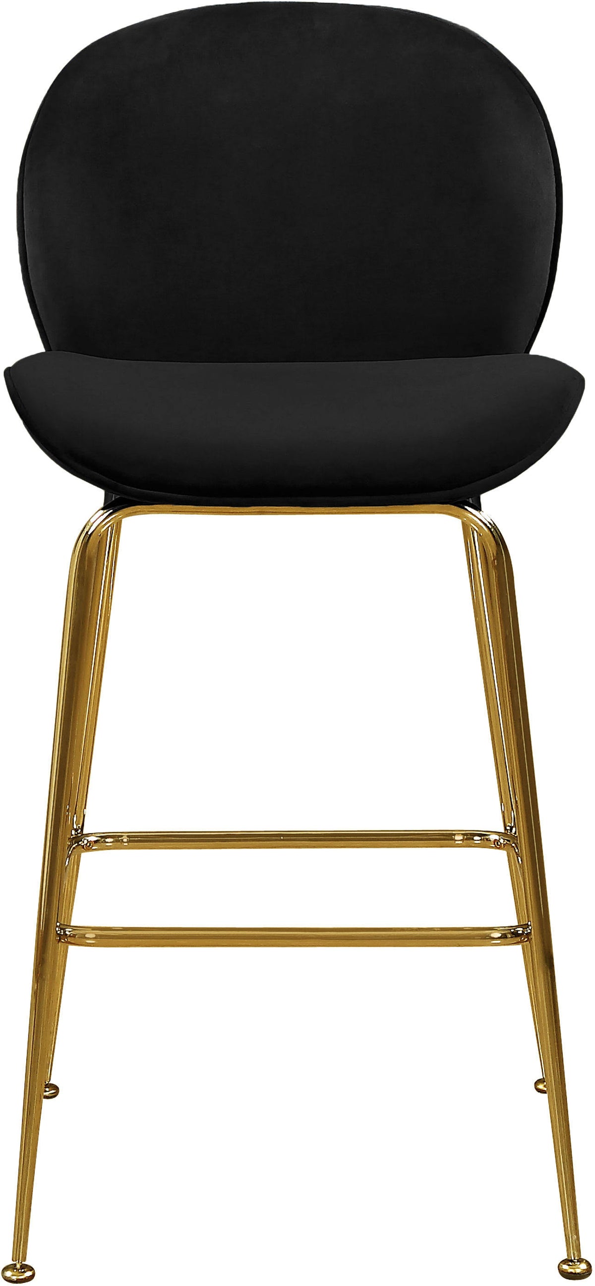 Black Velvet Stool Set of 2 T271367