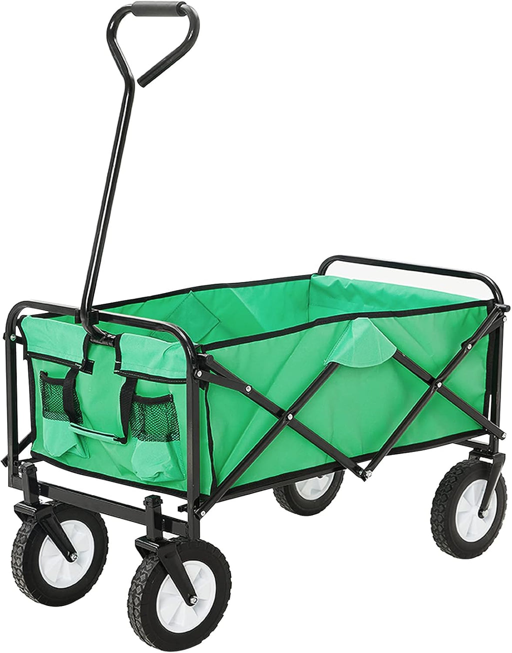 Red & Grey Collapsible Utility Wagon Cart with Wheels O685