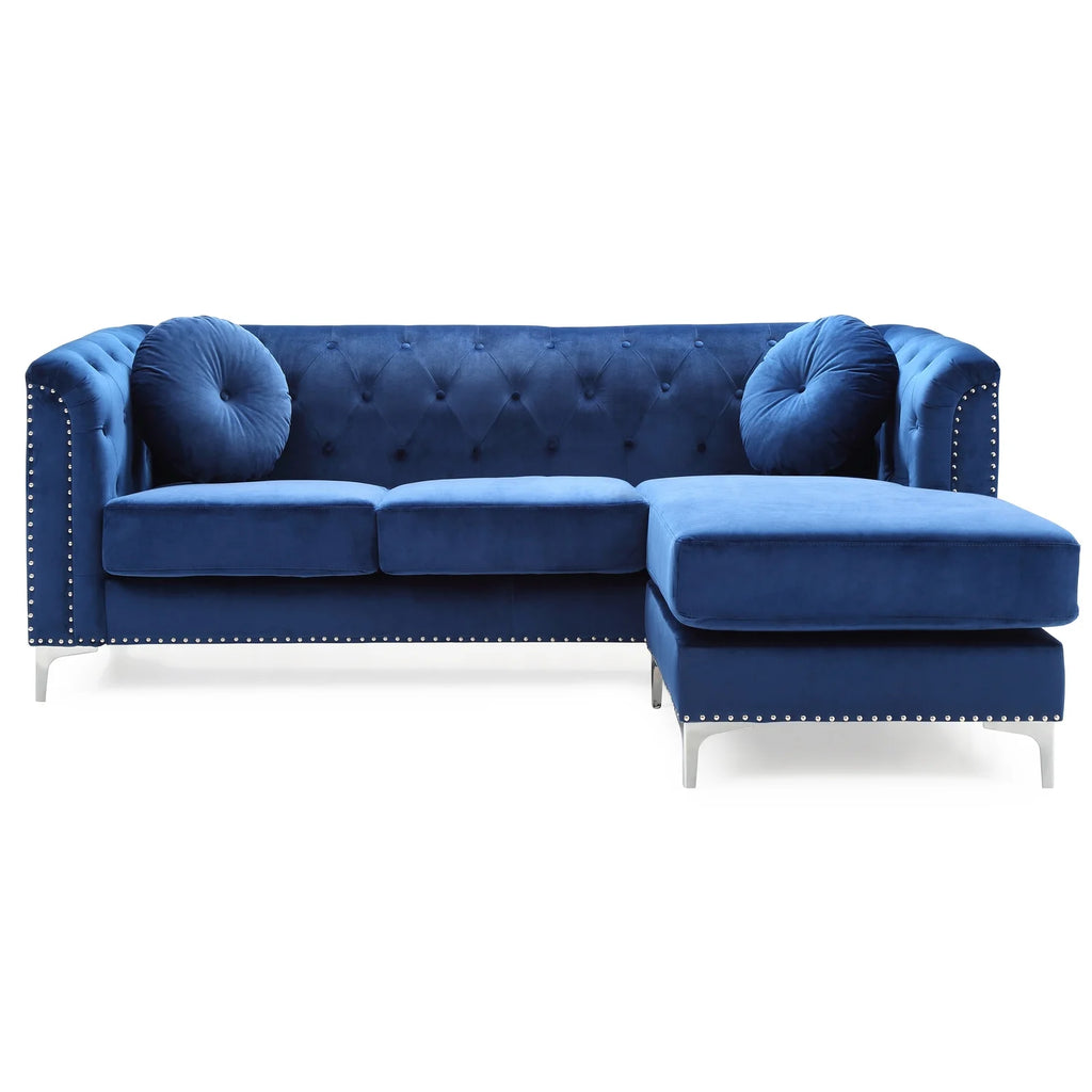 Navy Blue Sofa Chaise U928704