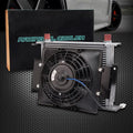 30 Row 10AN Universal Engine Transmission Oil Cooler with 7" Fan Kit R825