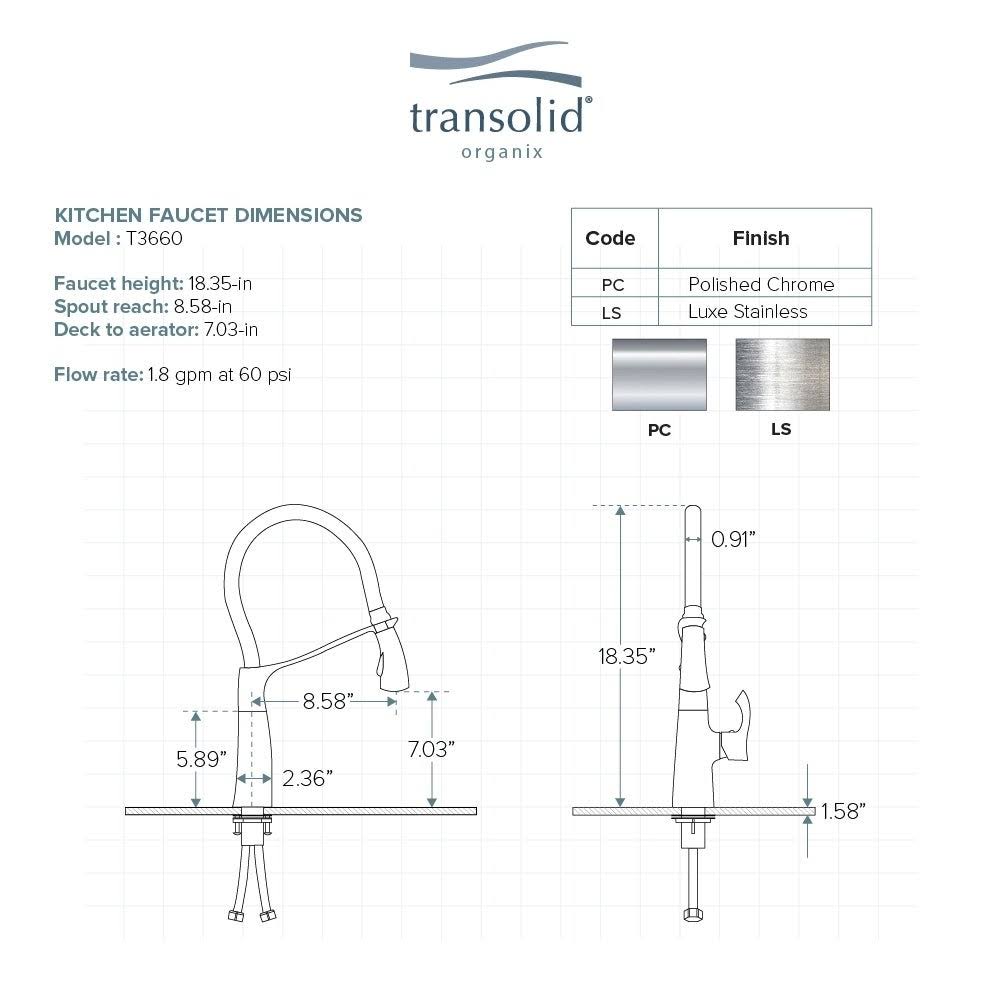 Polished Chrome Pull-Out Kitchen Faucet U58125