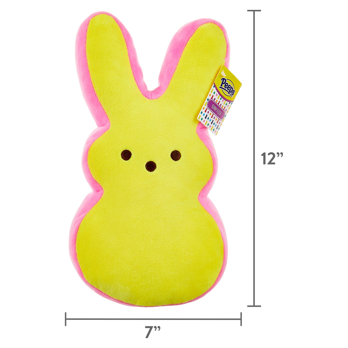 Yellow and Pink 12-inch Plush Bunny C131
