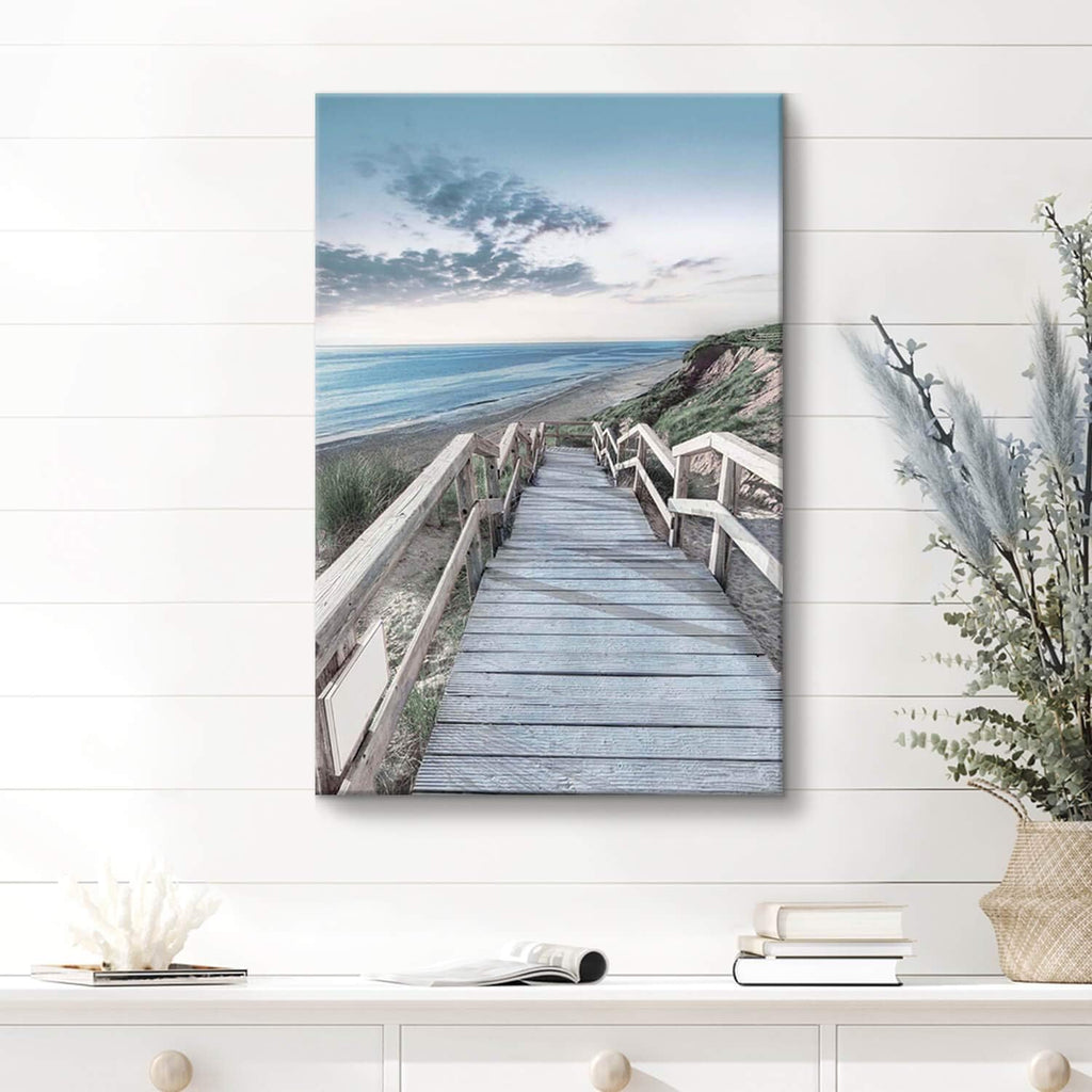 Wooden Path Wall Art on Wrapped Canvas (18''x24'') Z345