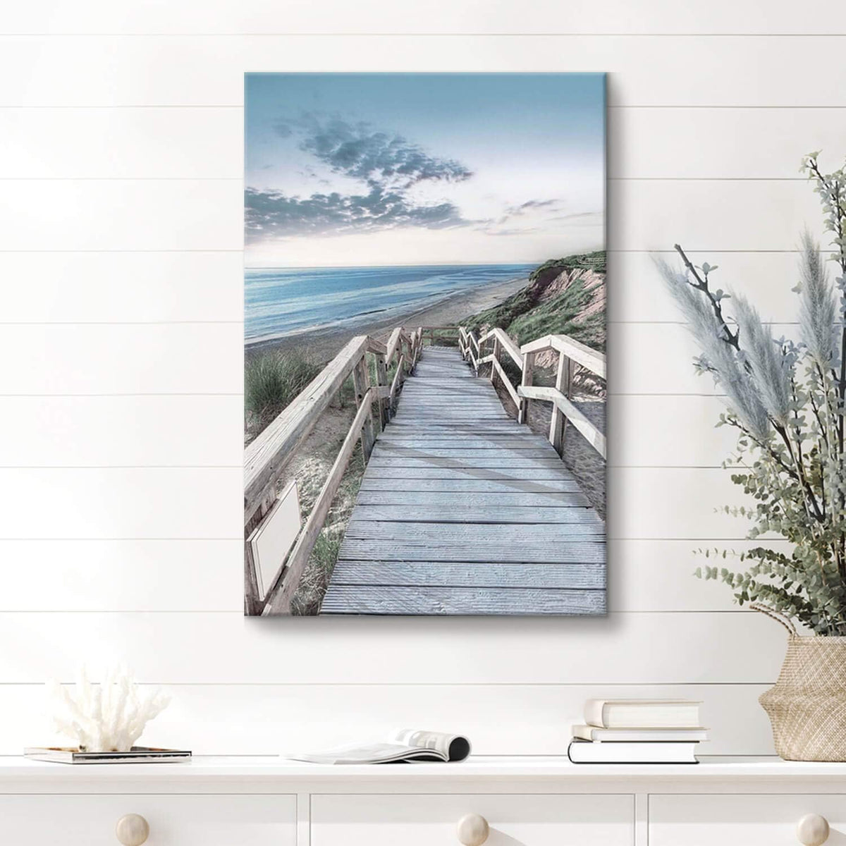 Wooden Path Wall Art on Wrapped Canvas (18''x24'') Z345