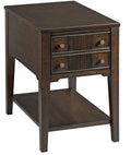 Warm Espresso Chairside Table P80058