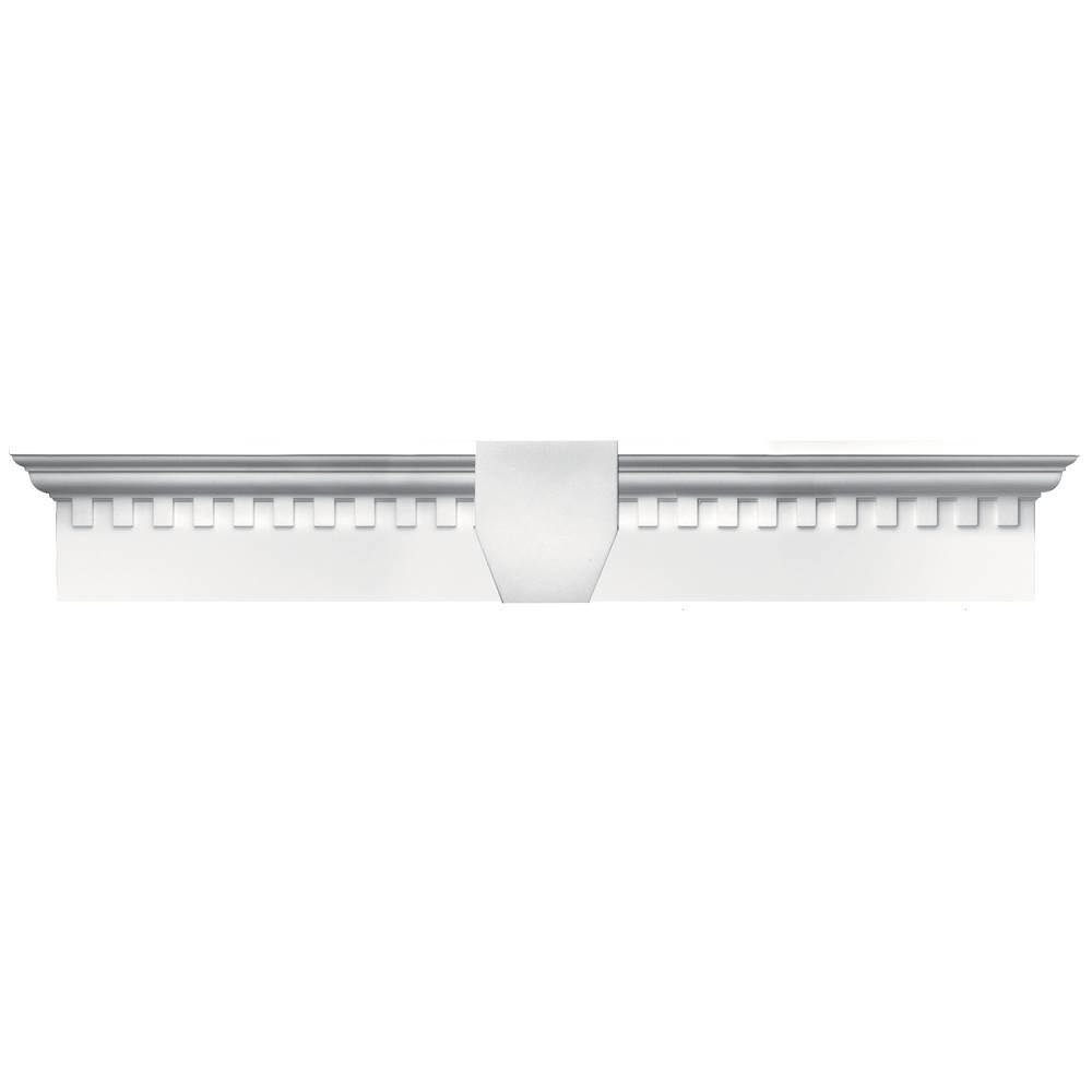 73 5/8x22 x 6x22 Bright White Dentil Window Header Q9120