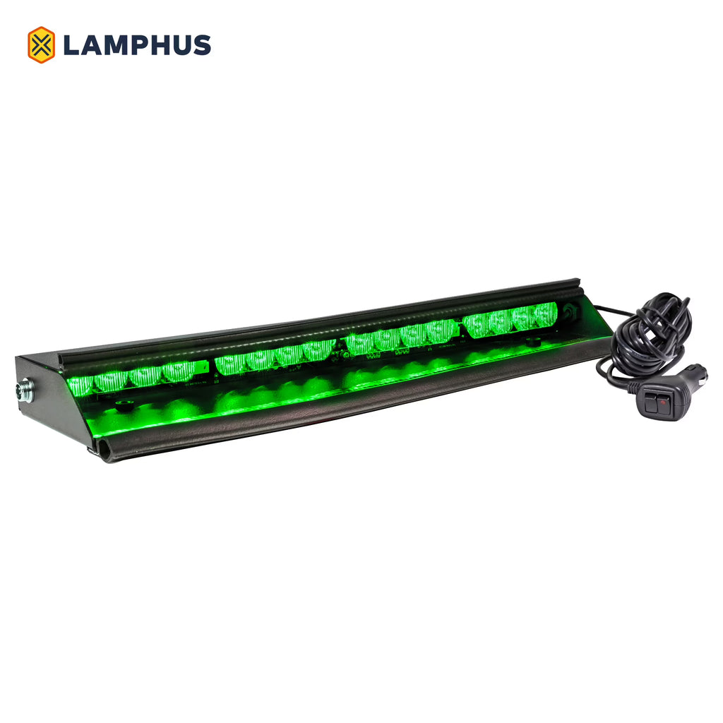 Green 18" 16-Watt LED Emergency Visor Light with 12.5 ft Cord V417148