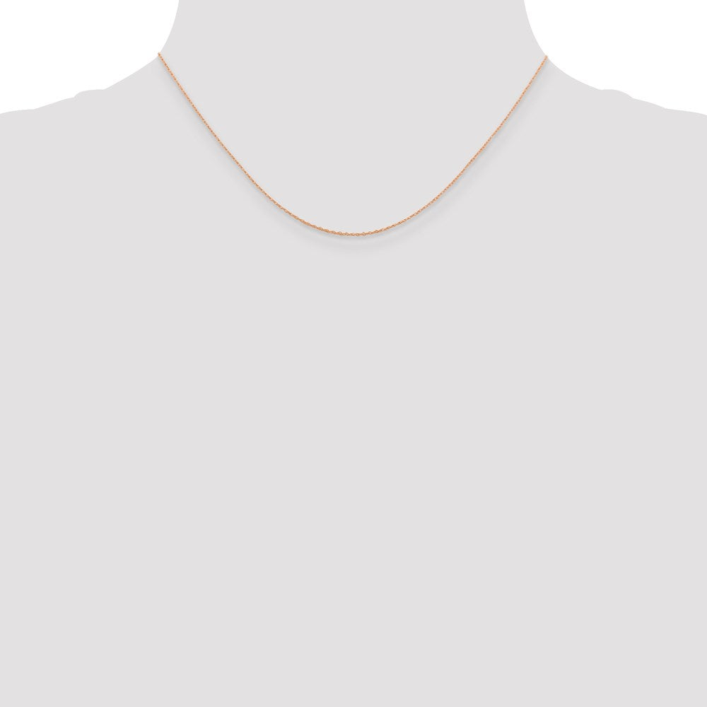 14kt Rose Gold Baby Rope Chain 16 inch B6775