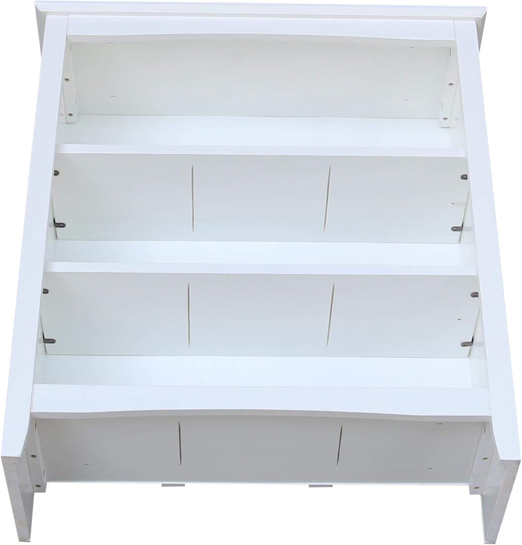 White Bookcase L8355