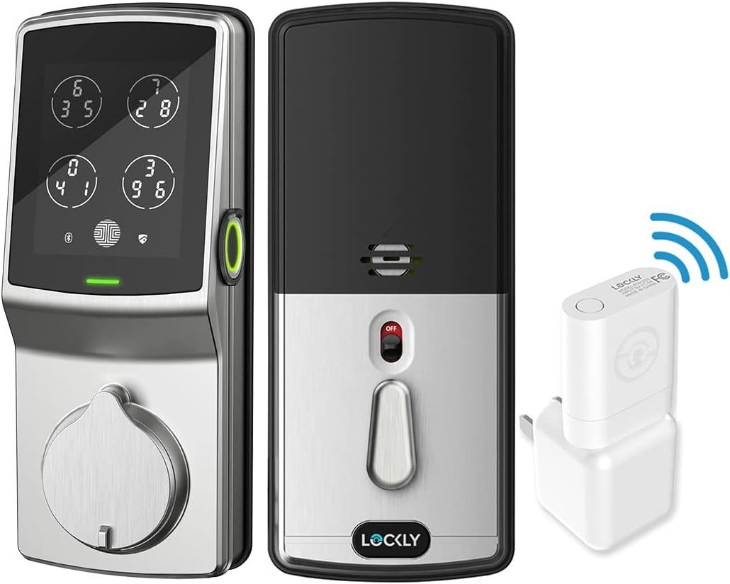Matte Black Smart Lock Deadbolt with Touchscreen Keypad M3491