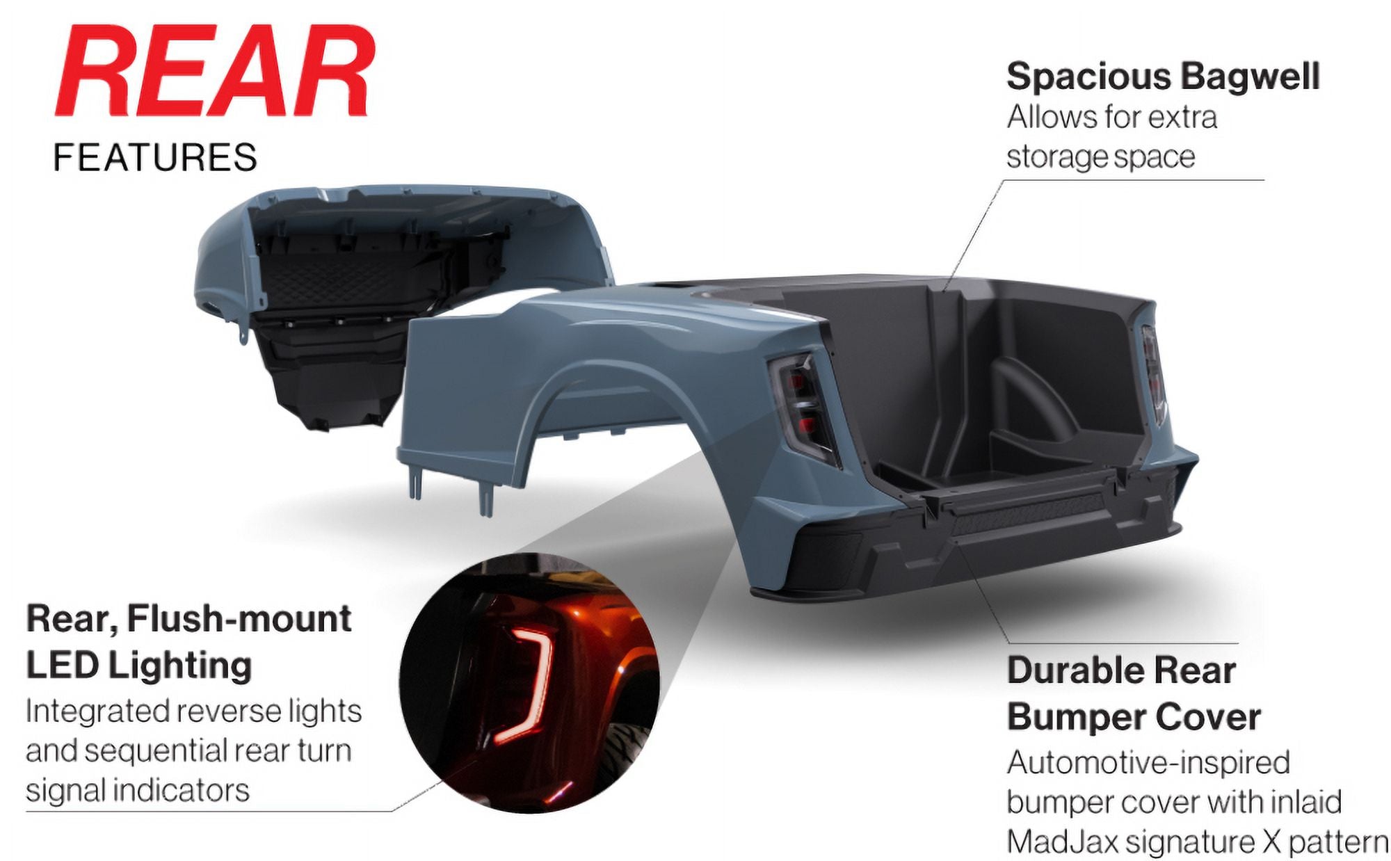Black Body Kit for EZGO RXV Golf Cart U737