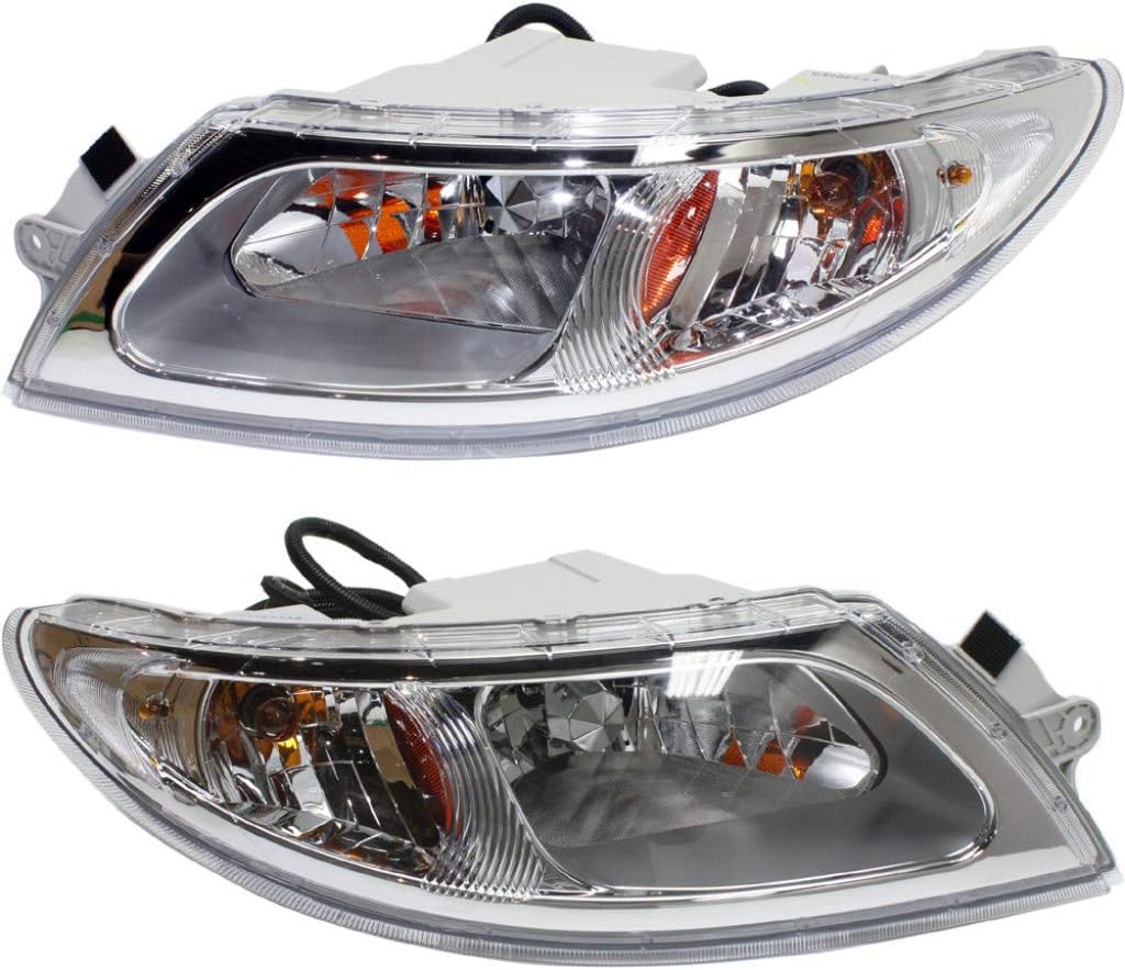 Headlight Assembly Passenger Side Dark Gray X8659