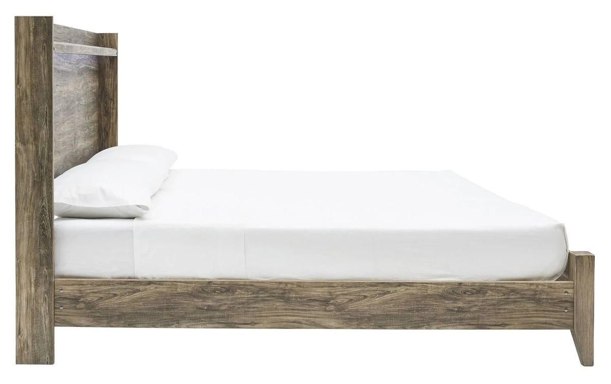 Brown King Panel Bed B4973