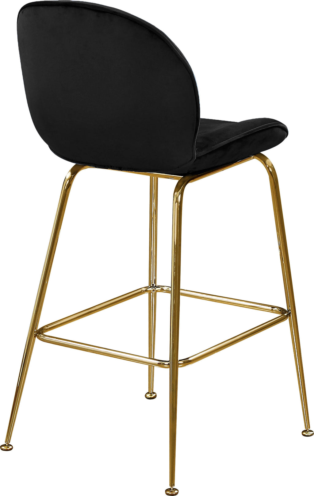 Black Velvet Stool Set of 2 T271367
