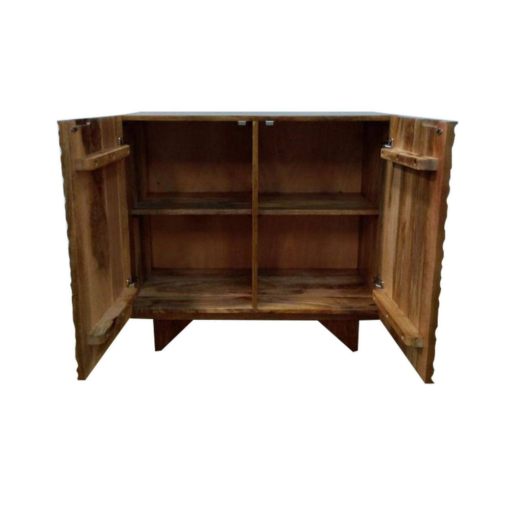 Walnut 2 Door Wooden Cabinet O840972