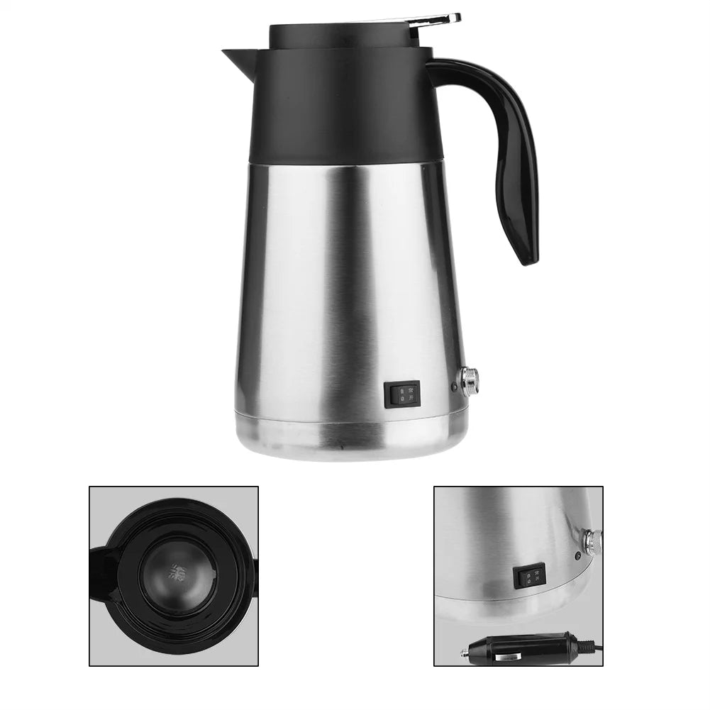 Car Water Heater Portable 1300ml 12V Kettle Bottle X718328