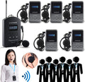 UHF Wireless Simultaneous Translation System Transmitter Receiver 200 Channels 1 Transmitter & 5 Receivers K248983