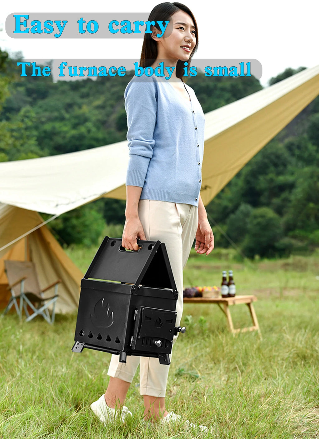 Portable Camping Wood Burning Stove L513701