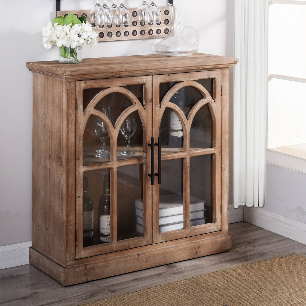 Light Pine Black Cabinet V2367