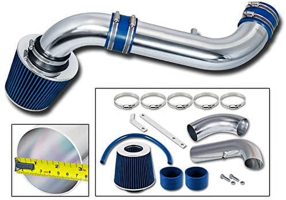 Racing Short Ram Air Intake Kit with Filter Combo Blue Y377