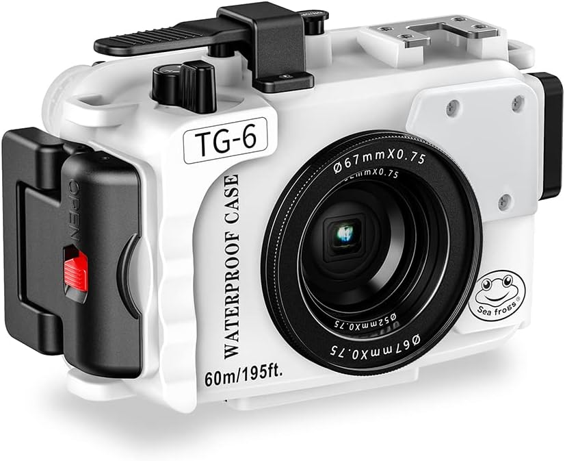 White Waterproof Diving Case for Olympus TG-6 K628132