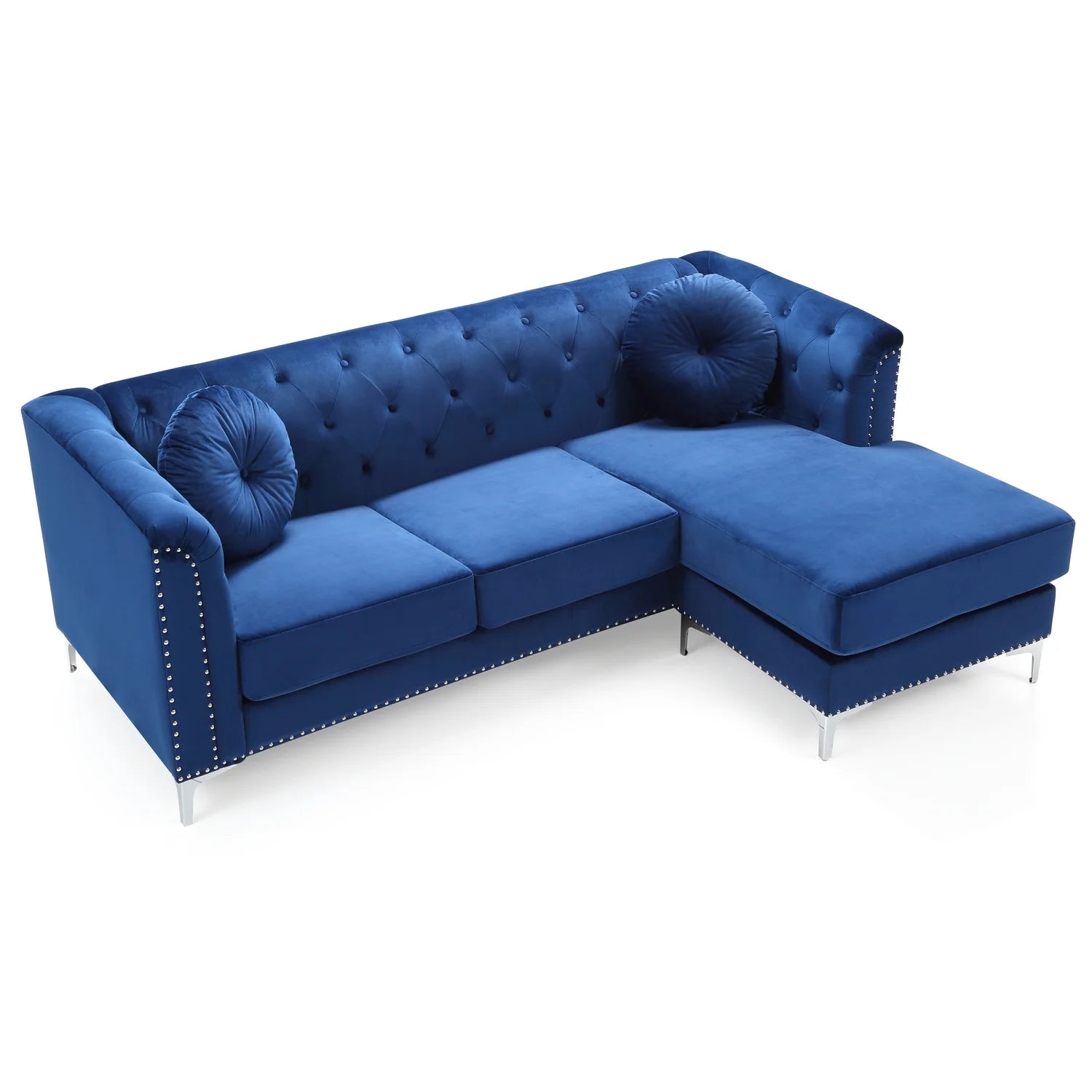 Navy Blue Sofa Chaise U928704