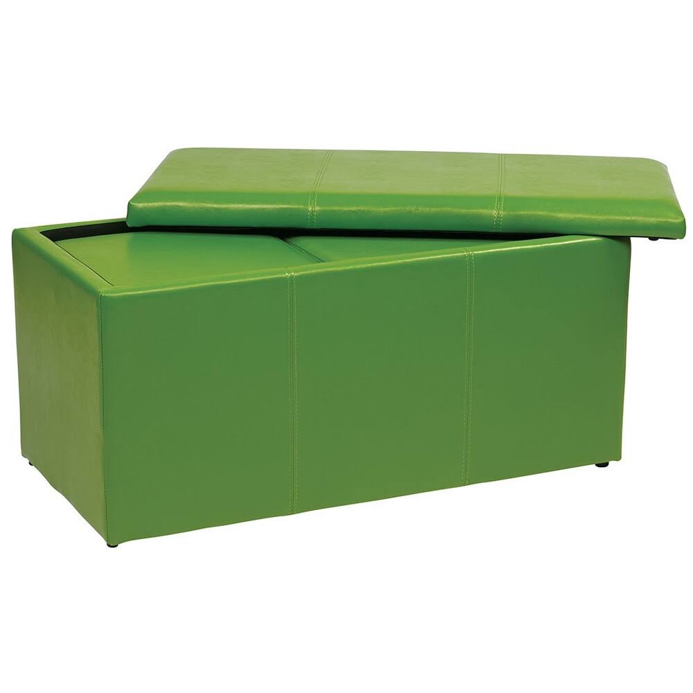 Purple Vinyl Ottoman Set F8872