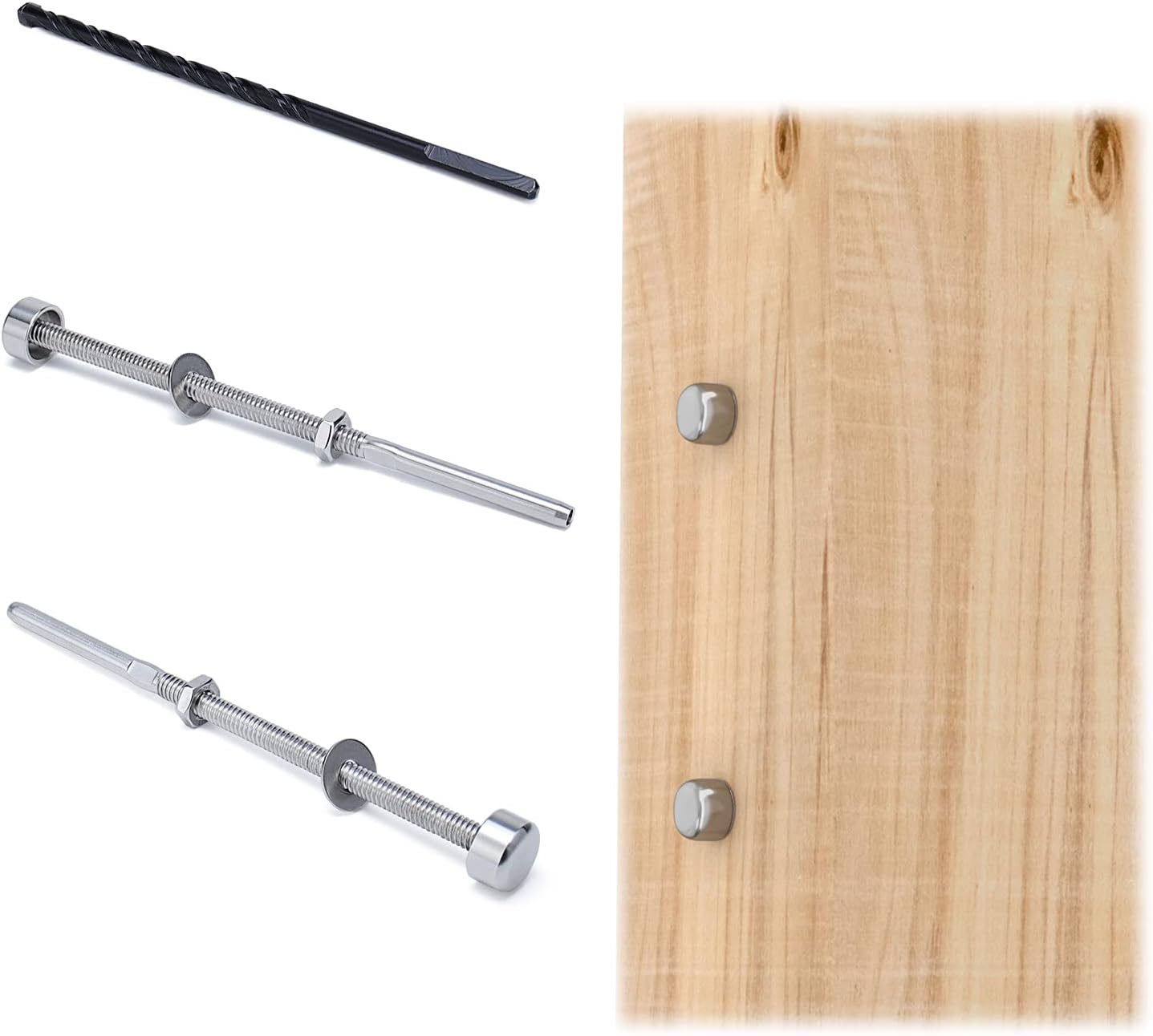 20Pack T316 Stainless Steel Cable Railing Kit End Fitting Terminal F32685