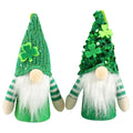 2 Pack St Patricks Day Gnome Plush Elf Decorations Table Decor Ornament Dwarf Figurines Green Handmade Faceless Gnome T3958
