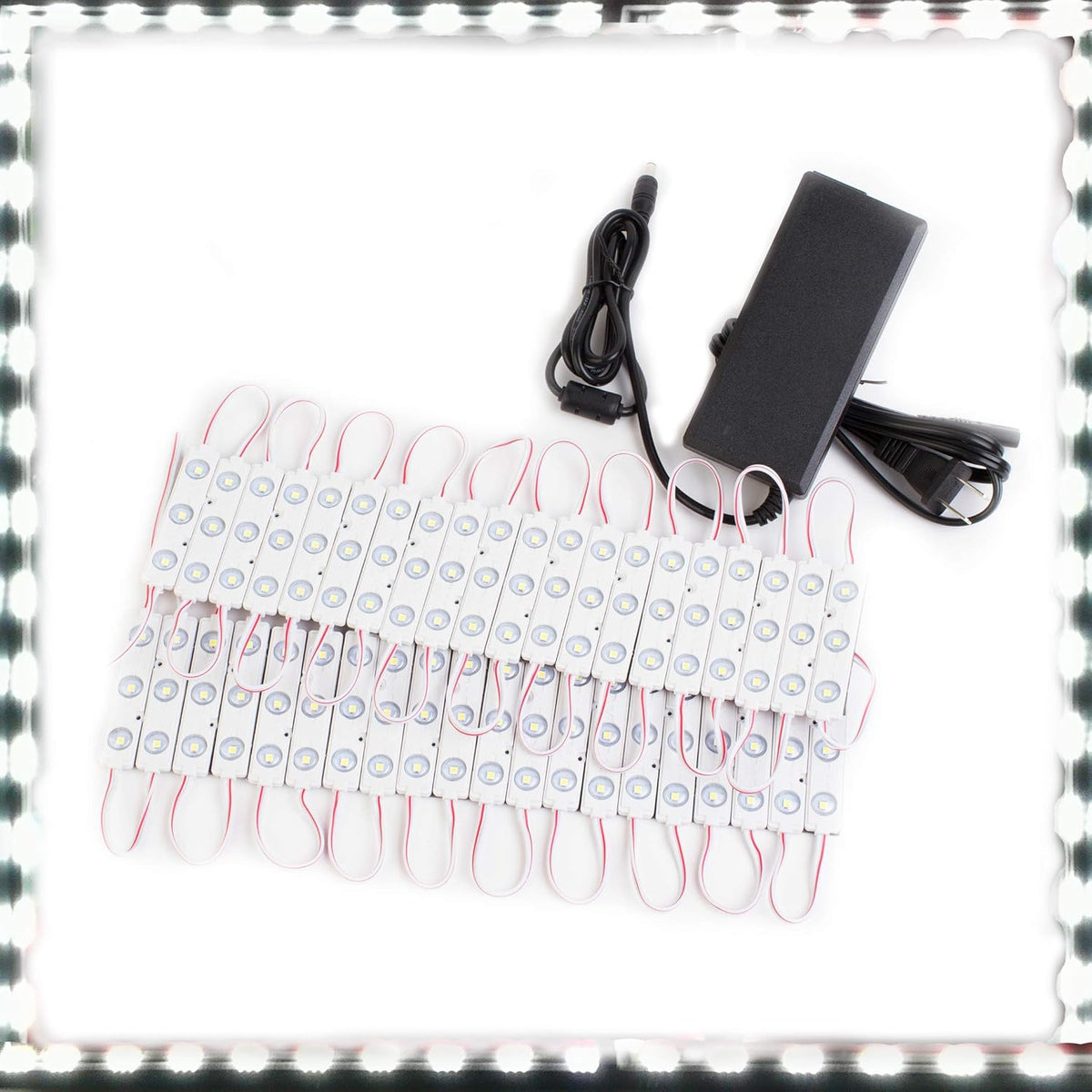 24v Pure White LED Light Module + UL 24v Power Supply Package (20FT) Pack of 2 F145