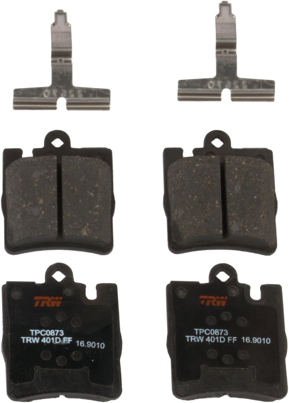 Disc Brake Pad Set, Rear, Black, Pack of 2 M250545