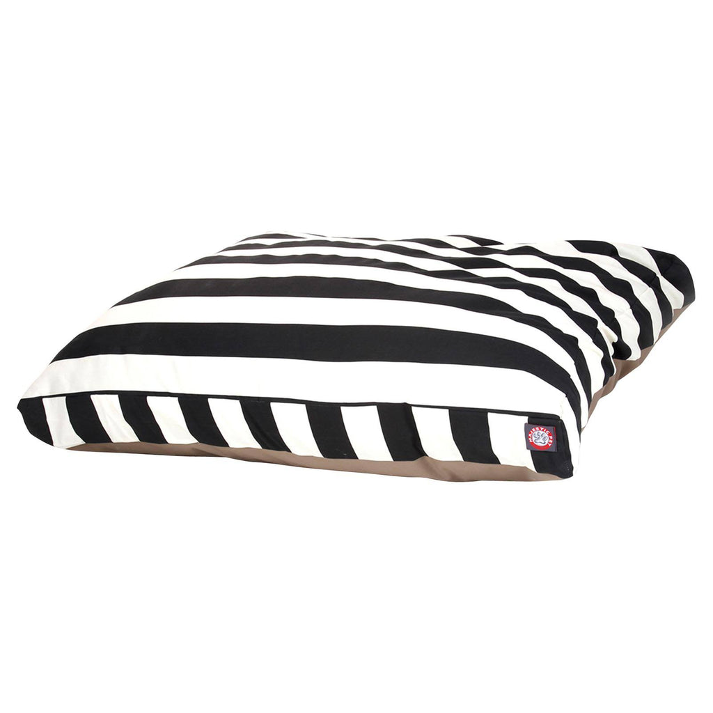 Black Rectangle Pet Bed with Removable Cover D911